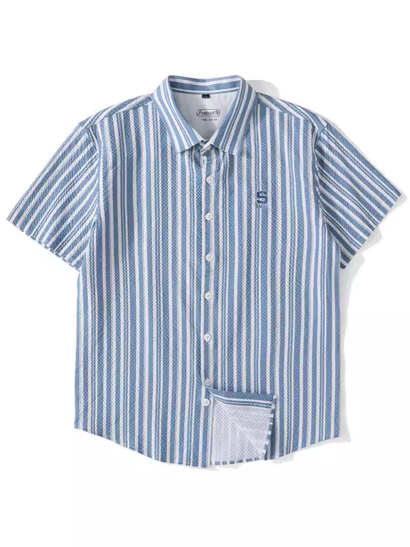 Hombre  Camisa Manga Corta Rayas  | Camisas Camisas Camisas