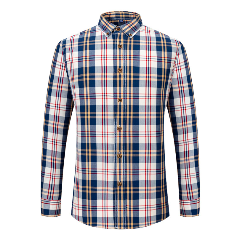 Hombre  Camisa Regular Fit De Popelín De Cuadros  | Camisas Camisas Camisas