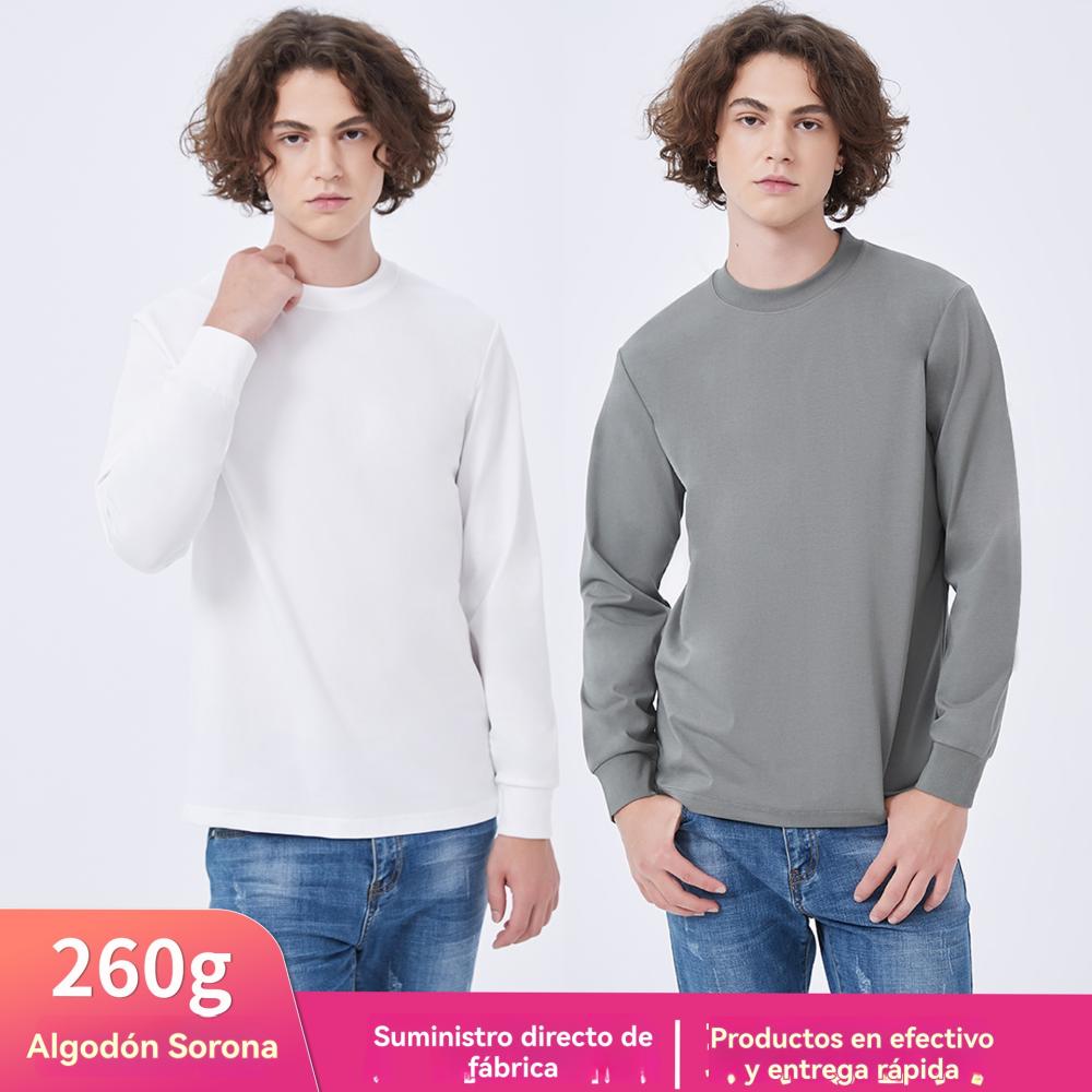 Hombre  Camiseta Manga Larga Atabillada Puños  | Camisetas Camisetas Camisetas