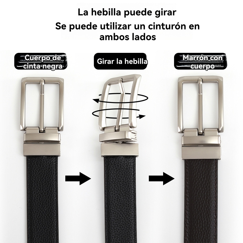 Hombre  Cinturón Reversible Vestir  | Cinturones Accesorios Cinturones