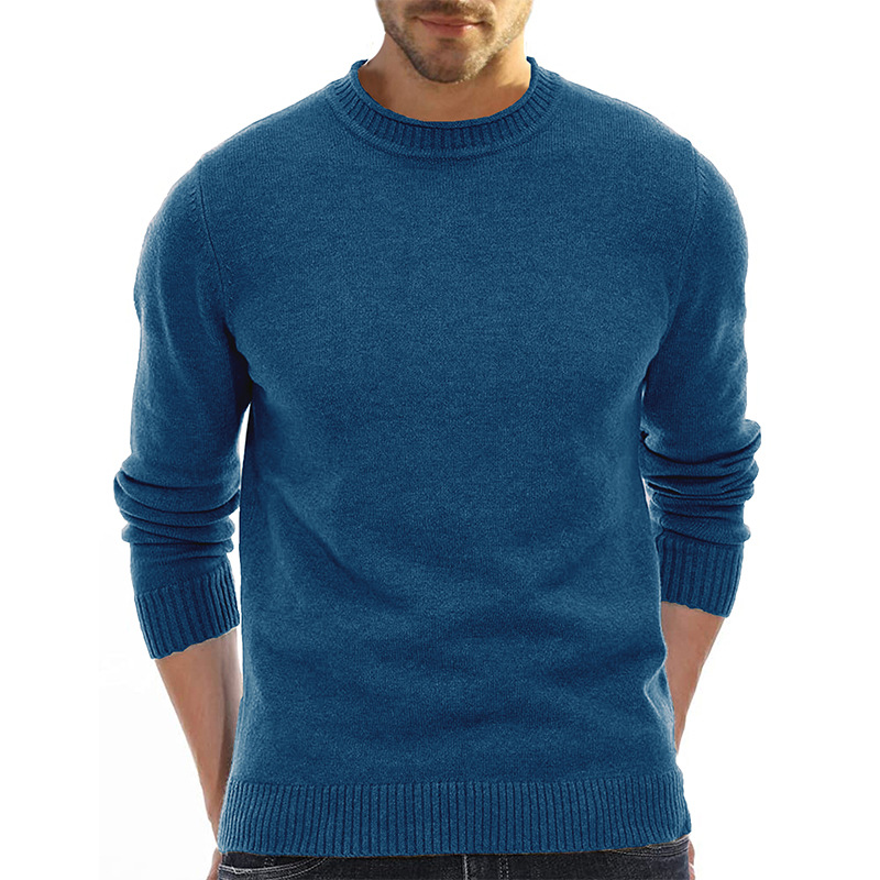 Hombre  Jersey Punto Fino Algodón Cuello Redondo  | Jerséis Y Cárdigans Hombre Hombre