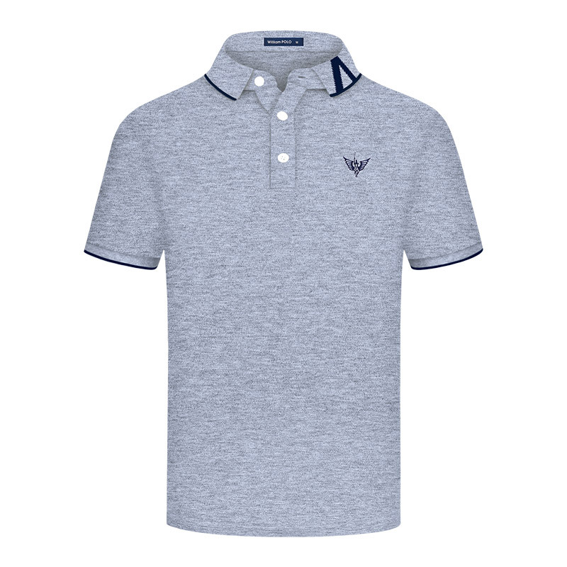 Hombre  Polo Manga Corta Confort Ii Gris Melange  | Polos Hombre Hombre