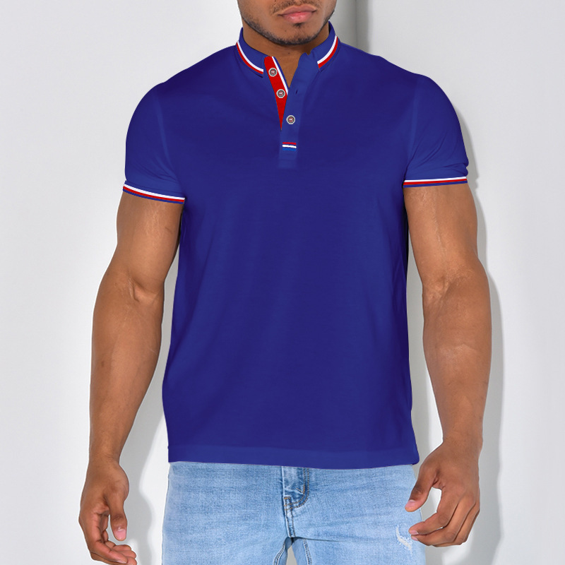 Hombre  Polo Piqué Cuello Mao Slim Fit  | Polos Hombre Hombre