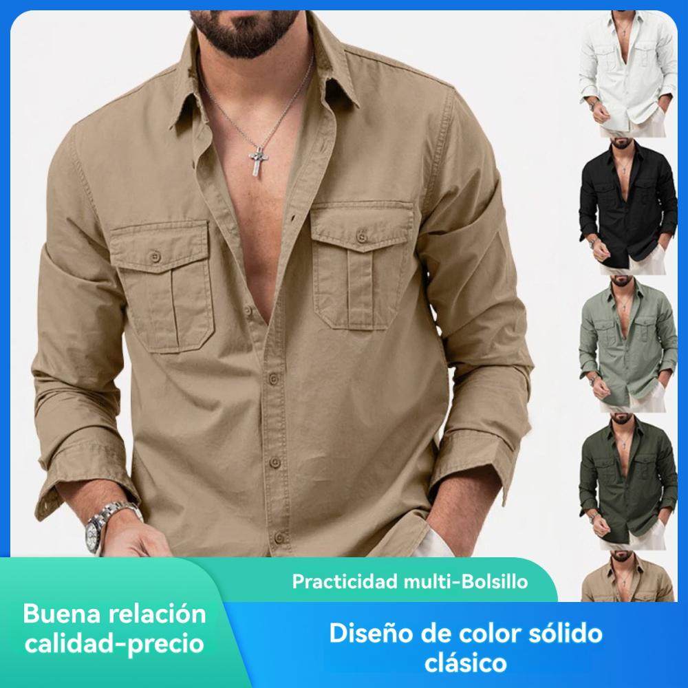 Hombre  Sobrecamisa Con Cremallera  | Camisas Camisas Camisas