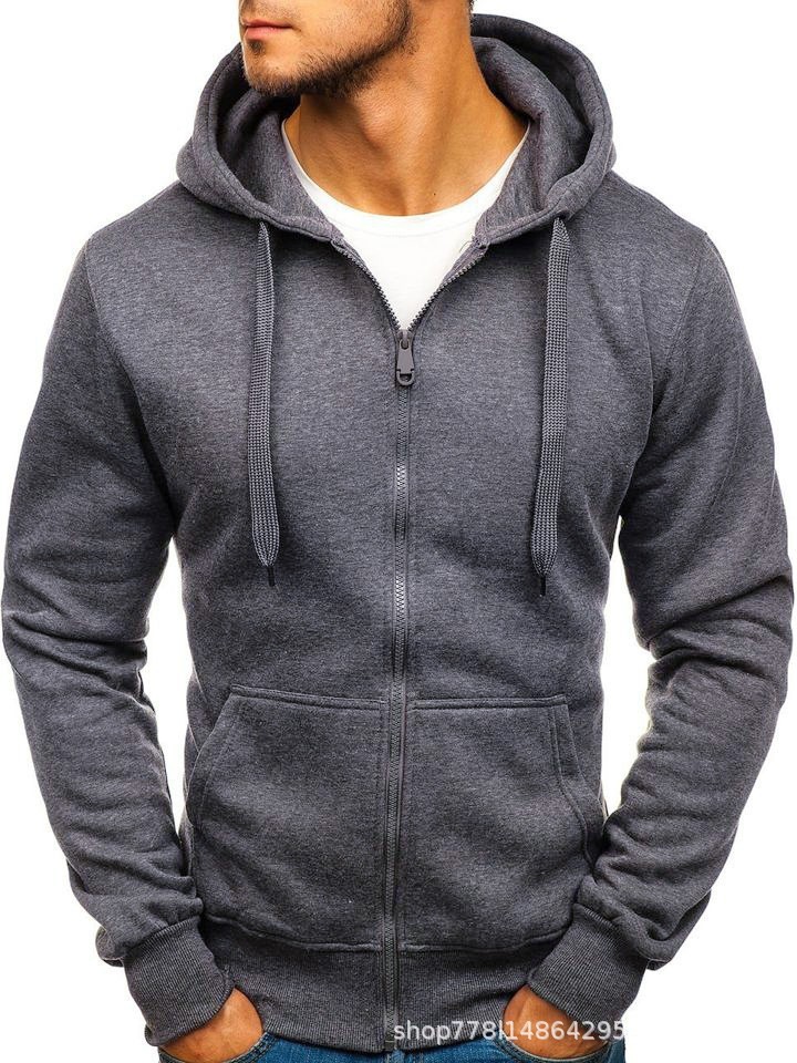 Hombre  Sudadera Capucha Con Cremallera  | Sudaderas Hombre Hombre