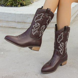 Mujer  Bota Cowboy Pespuntes  | Botas Botas Botas