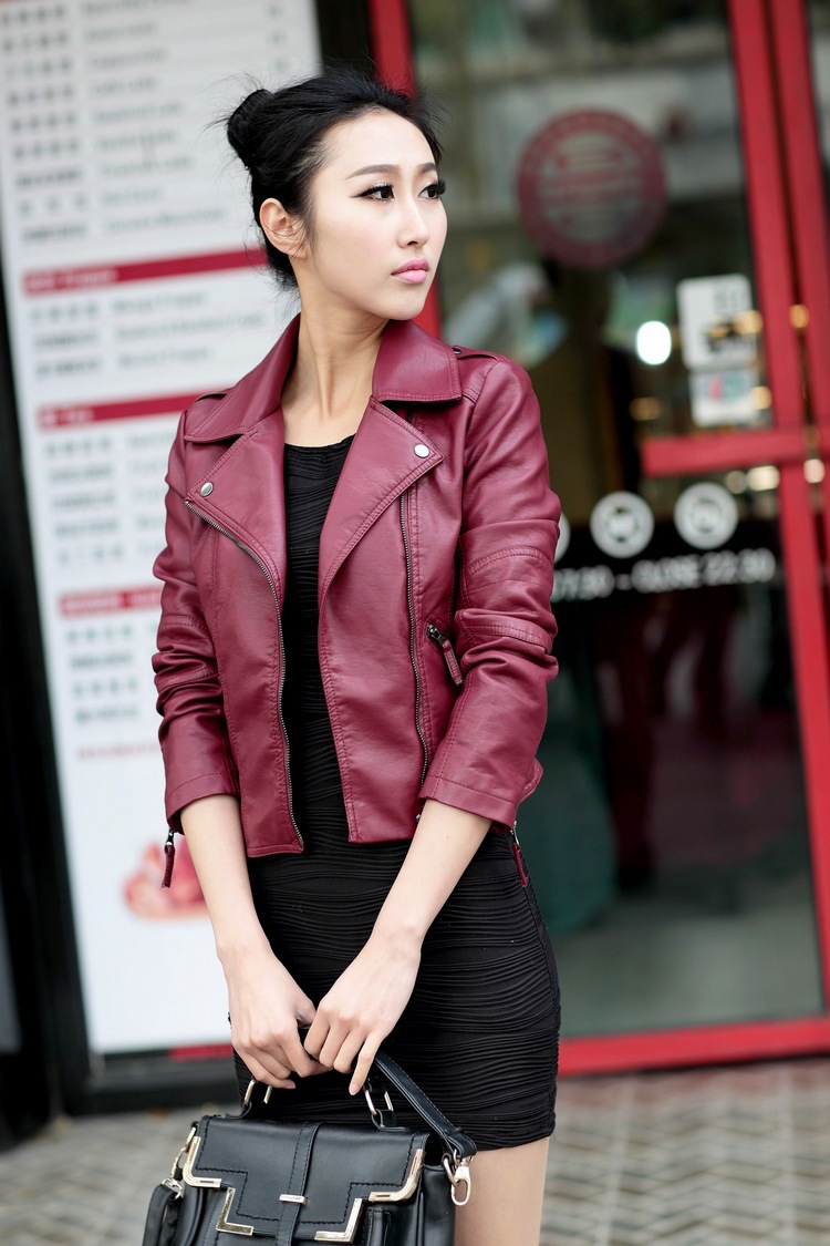 Mujer  Cazadora Biker Efecto Piel  | Chaquetas Y Cazadoras Chaquetas Y Cazadoras Chaquetas Y Cazadoras