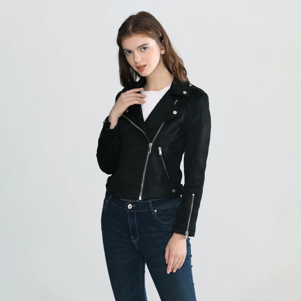 Mujer  Chaqueta Biker Efecto Ante.  | Chaquetas Y Cazadoras Chaquetas Y Cazadoras Chaquetas Y Cazadoras