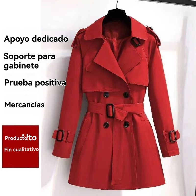 Mujer  Gabardina Abotonada Con Cinturón  | Abrigos Y Parkas Abrigos Y Parkas Abrigos Y Parkas