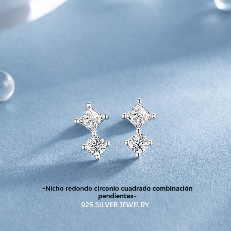 Mujer  Pendiente Suelto Triple Spark Plata  | Bisutería Accesorios Bisutería