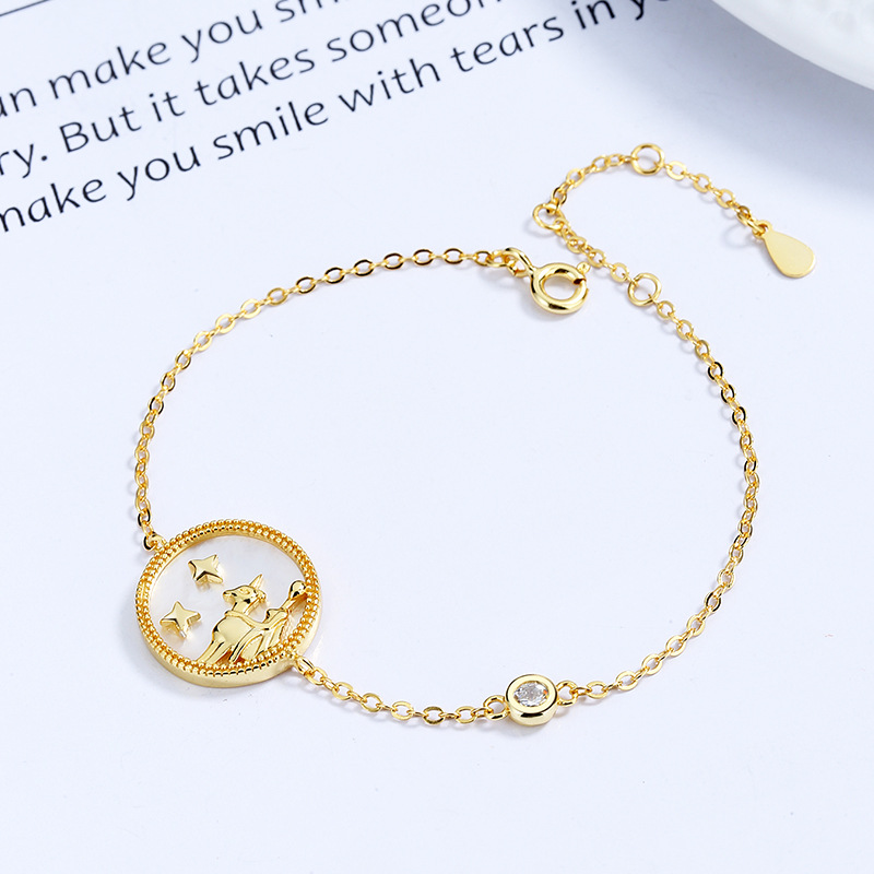 Mujer  Pulsera Medallion Spark Color Baño Oro  | Bisutería Accesorios Bisutería